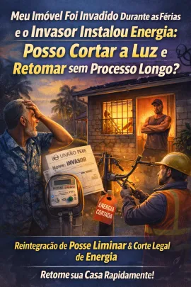 Imagem da notícia Meu Imóvel Foi Invadido Durante as Férias e o Invasor Instalou Energia